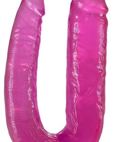 Розовый двусторонний фаллоимитатор Double Headed Dildo - 45 см.